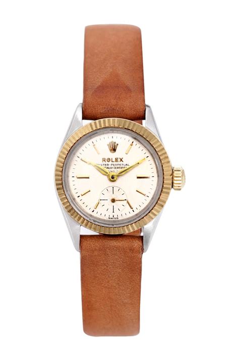 rolex leather band womens|rolex leather band women's watch.